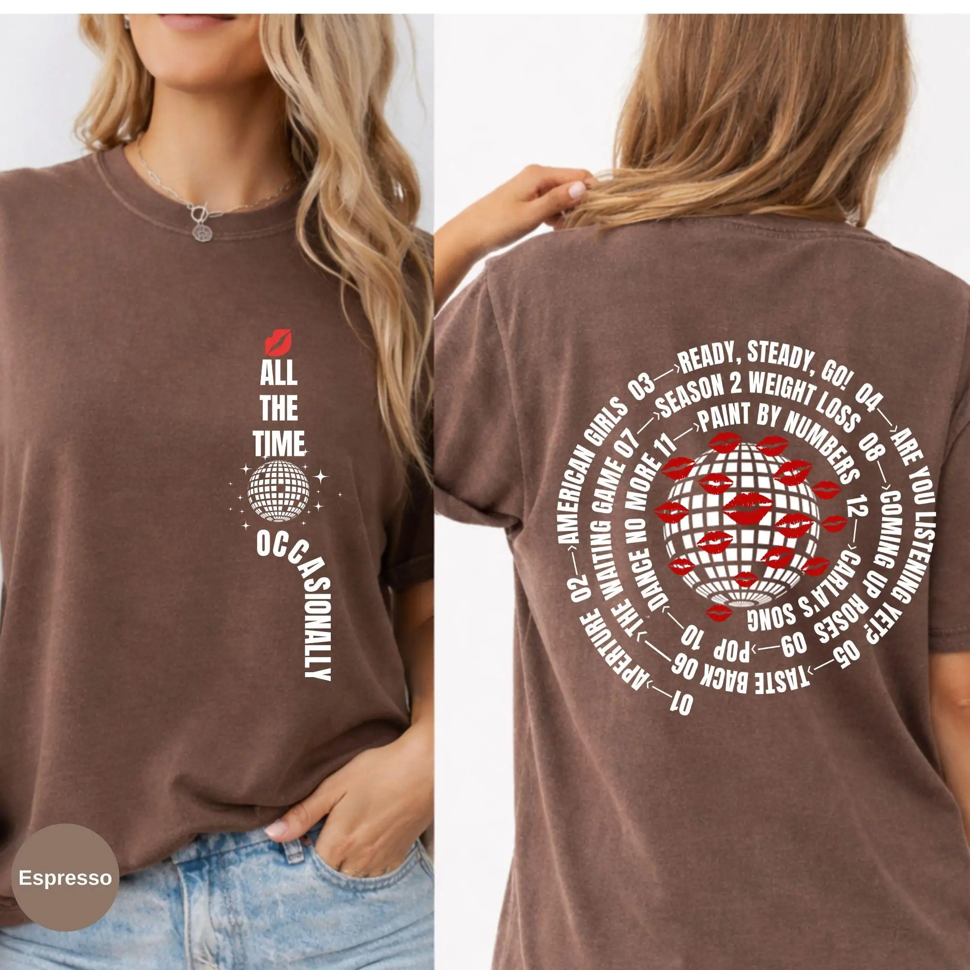 Kiss All The Time Album-Shirt, Harry Styles Vintage-Konzert-Shirt, Harry-inspiriertes Konzert-Outfit, Tour-Festival-Shirt – Detail 2