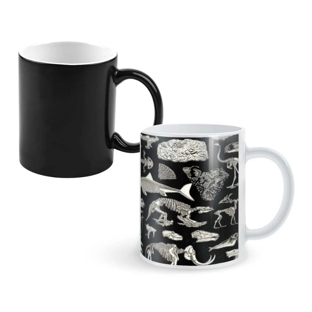 

Paleontology IllustrationCoffee Mugs And Mug Creative Color Change Tea Cup Ceramic Milk Cups Novelty Gifts