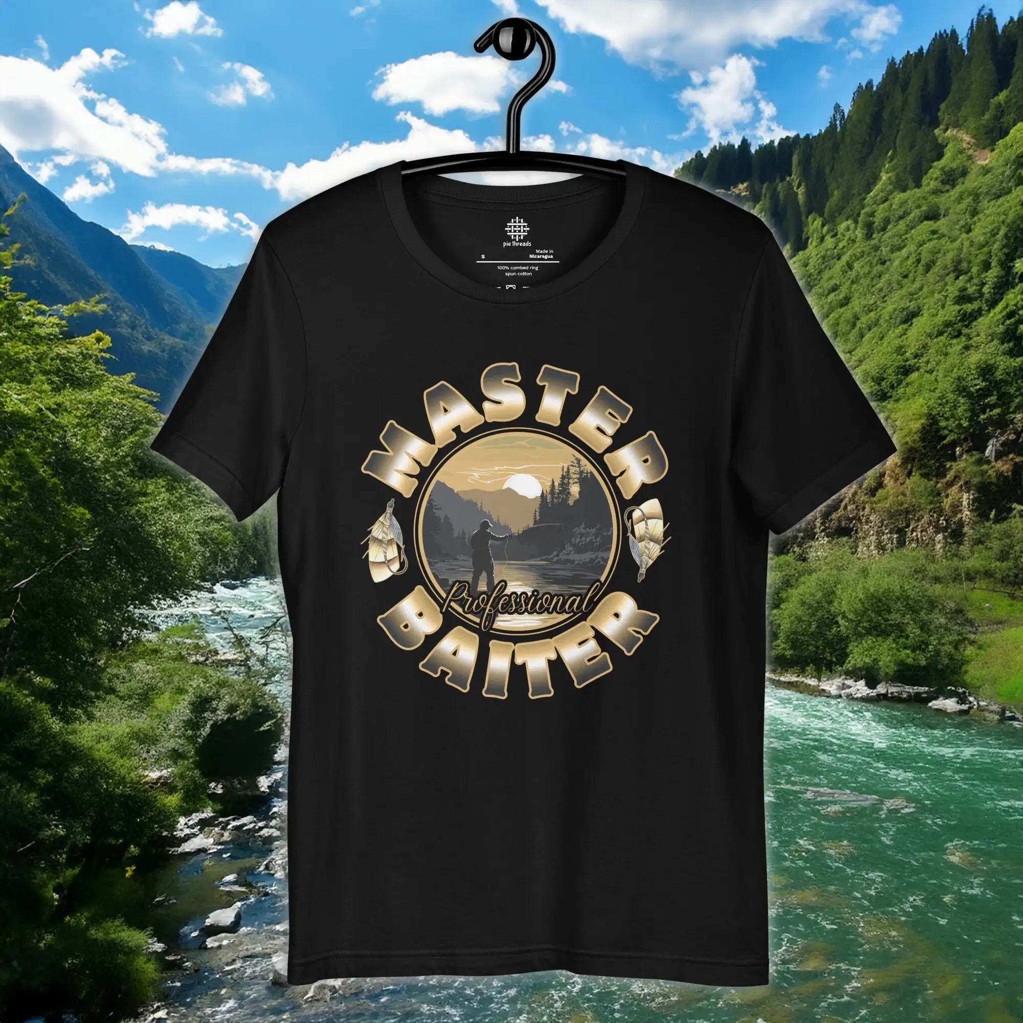 Master Baiter T Shirt For Man Fly Fishing Dad Christmas S Fishy Husband Men