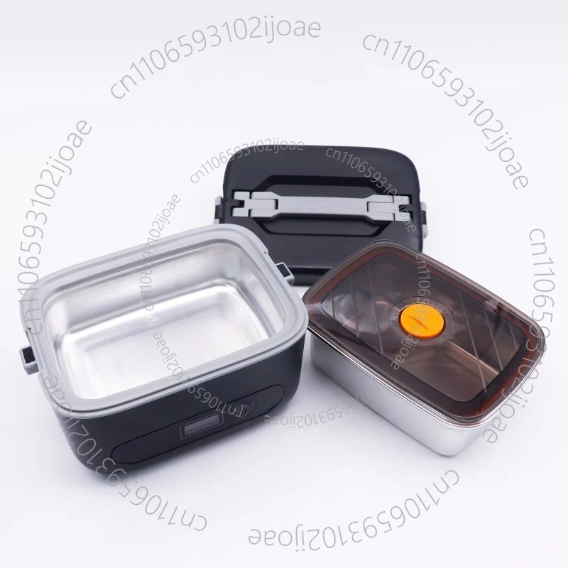 Portable electric lunch box rechargeable food heater with removable baffle, leak proof design, suitable for home, office,