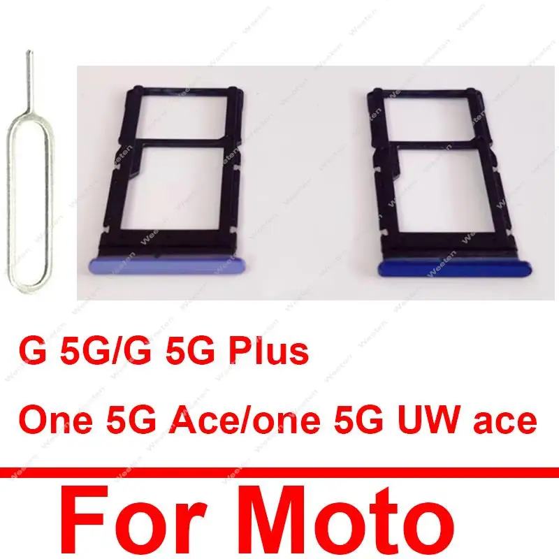 

Sim Card Tray Holder For Motorola MOTO G 5G Plus One 5G Ace One 5G UW Ace Sim Socket Card Reader Adapter Parts