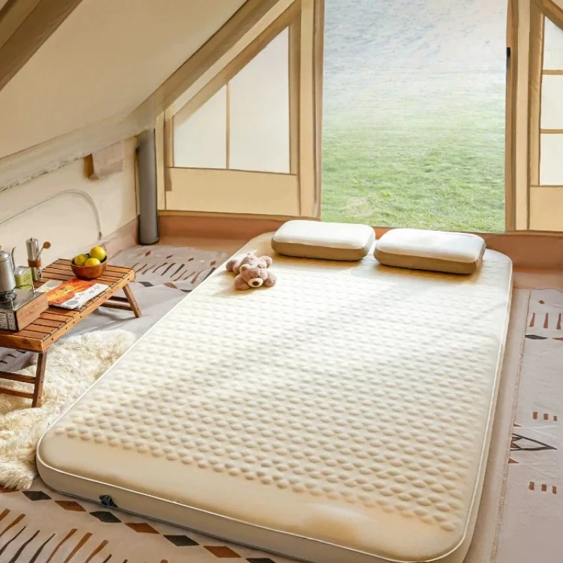 

Inflatable Mat Household Floor Bed Inflatable Mattress Sponge Mat Camping Outdoor Tent Floor Mat