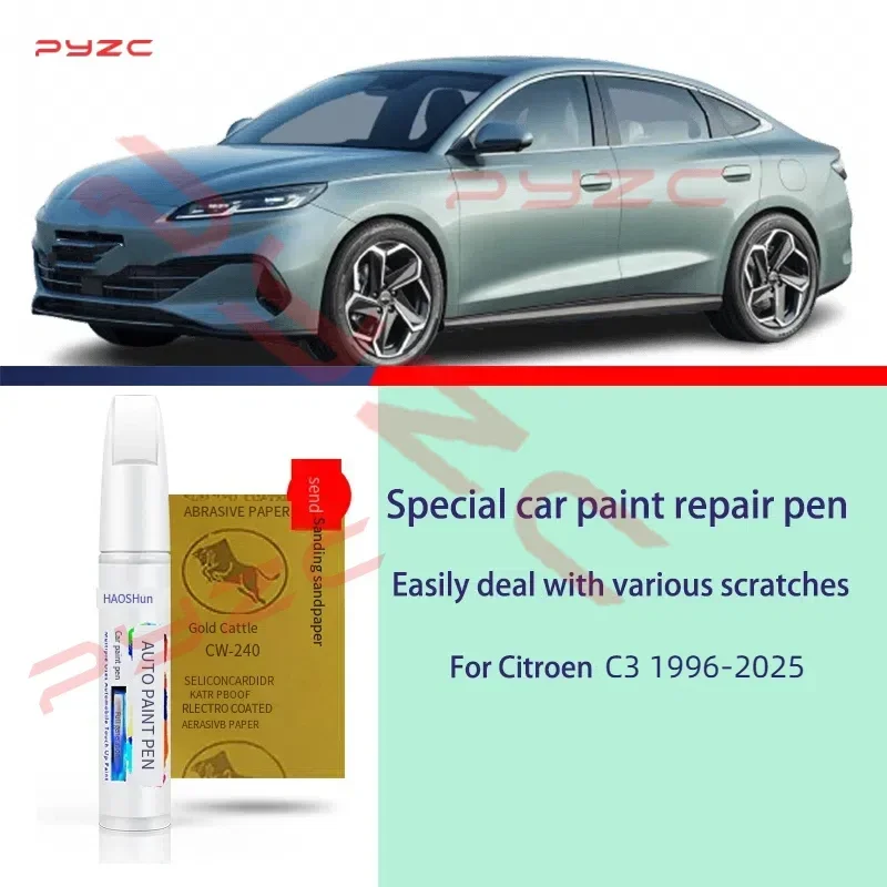 

Для Citroen C3 1996-2025 набор ручек для ретуши краски-для ремонта царапин, средство для удаления царапин с кистью, автоаксессуары «сделай сам»