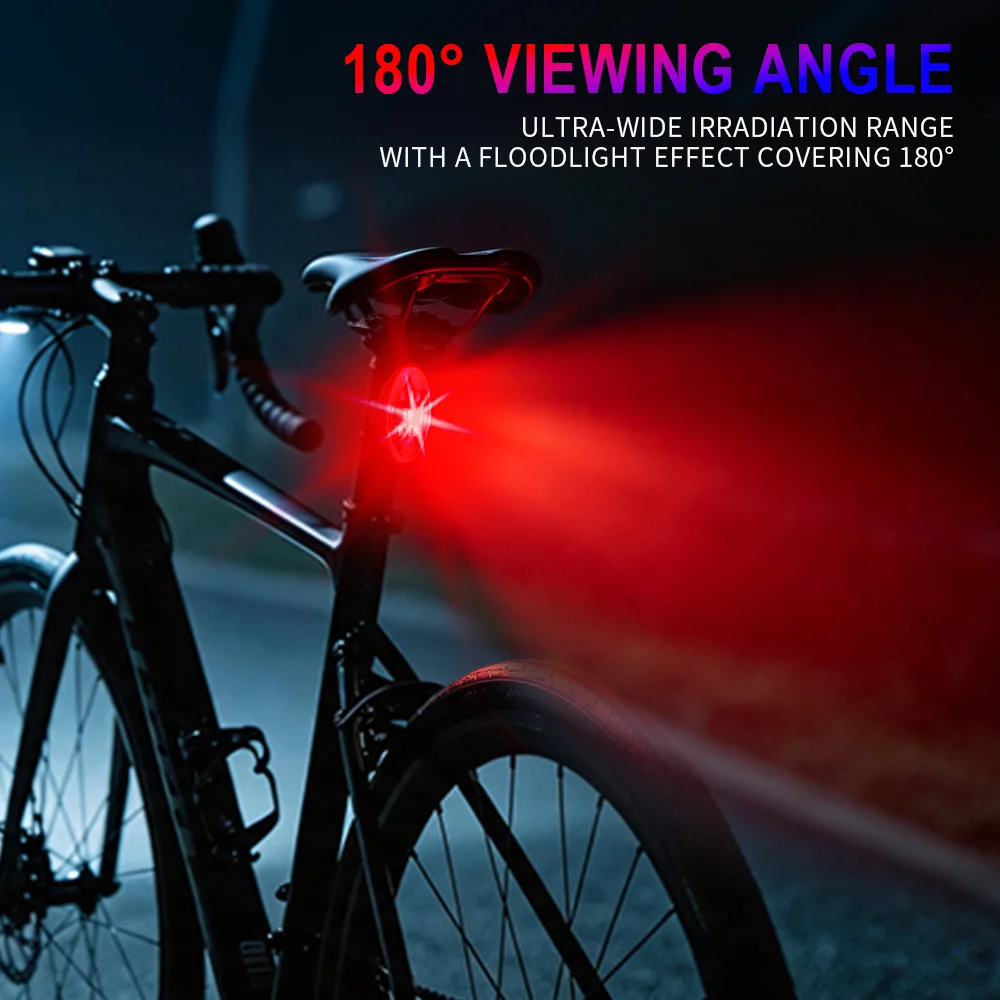 Multi‑Mode RGB LED Scooter Warning Taillight USB Rechargeable Safety Night Light forScooter Bike Motorcycle Helmet Riding Gear