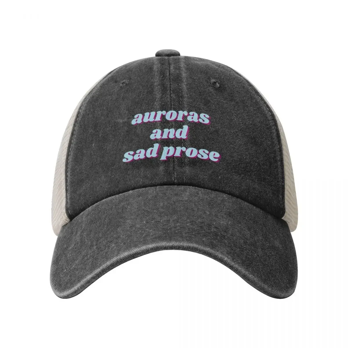 retro auroras and sad prose Baseball Cap New In Hat hiking hat Wild Ball Hat Beach Outing Female Men's