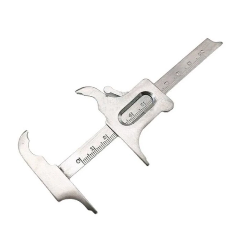 5Pcs Dentist Professional Orthodontic Measuring Rulers Stainless Vernier Caliper Gauge Micromete Measure Instruments Tool