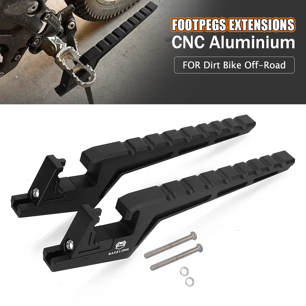 

For 450XC-W XC-F 500 XC-W For Passenger Foot Peg Extensions Extended Footpegs Motocross Bike Bike Off-Road Accessories Aluminum