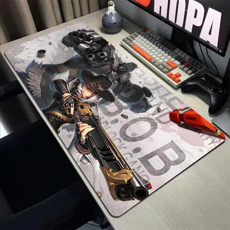 

Overwatch Mousepad Computer Mouse Pad Pc Gamer Mausepad Office Large Mousemats Locking Edge Table Pads Overlook Mats 90x40cm