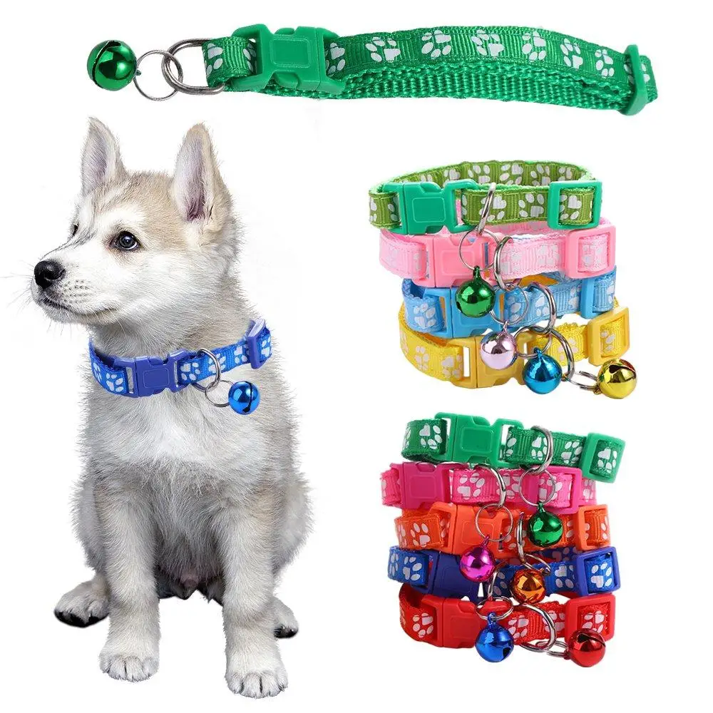 

Adjustable Small For Puppy Kitten With Bell Easy Wear Pet Collar Cat Necklace Pet Supplies Grooming Accessories