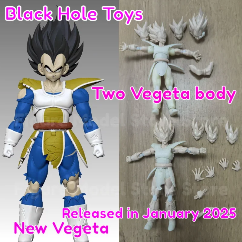 Black Hole Toys Dragon Ball SHF SSJ Super Saiyan Battle Suit Battle Damage Vegeta Son Goku Anime Action Figures Models