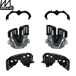 Car Rear Muffler Exhaust Cutters for Mercedes Benz GLA Class H247 GLA200 220 250 GLA35 Up to GLA45 AMG Tips Pipe Bracket Trim