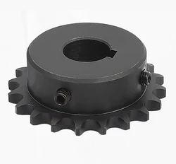 1Pcs 20-40 Tooth 04C Chain Gear 45# Steel 10-20mm Keyway Bore Industrial Sprocket Wheel Motor Chain Drive Sprocket