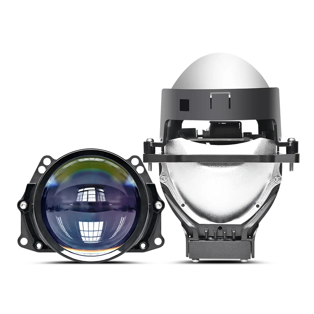 Wholesale 3 inch double light lens 65W high power effect double light cup H4 H7 car motorcycle universal 12-24V