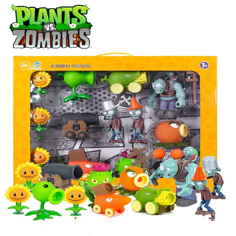 

Genuine 15 Pack with Box Plants vs Zombies 2 Pea Shooter PVC Action Figure Model Catapult Toys Battle Game Model Dolls Kid Gift