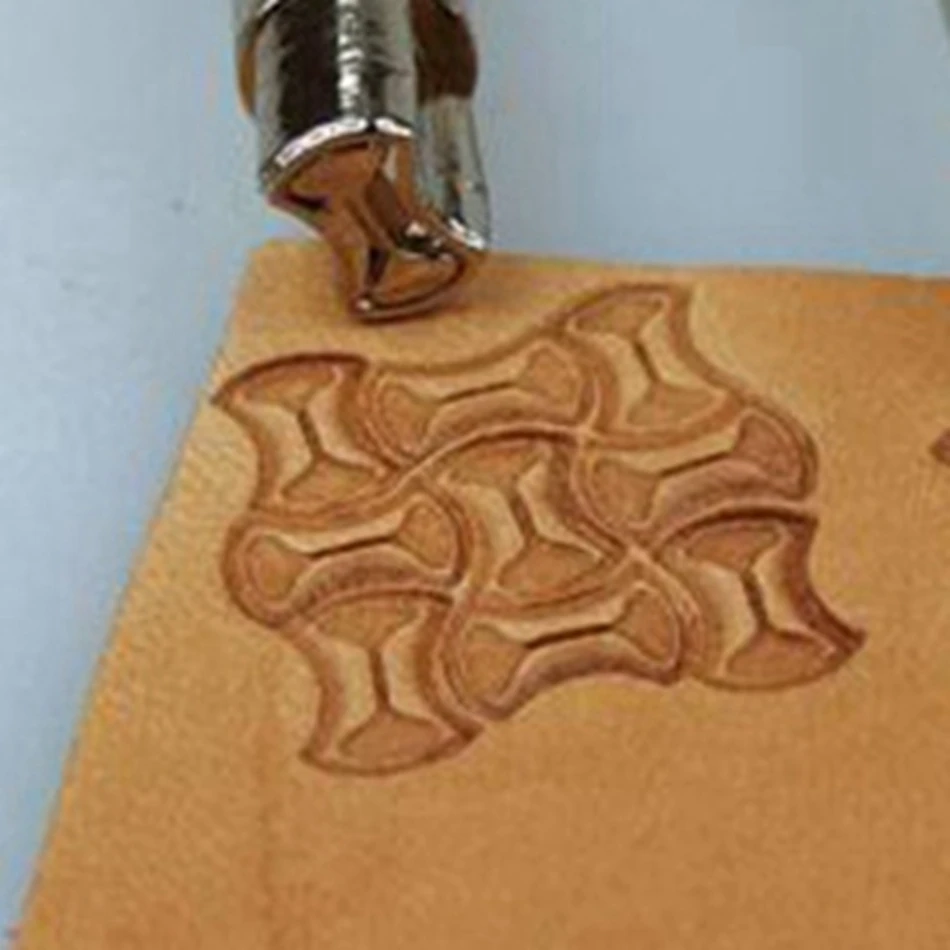 

Leathercraft tools and hardware, precision steel engraving and embossing tools, geometric recessed decorative patterns.