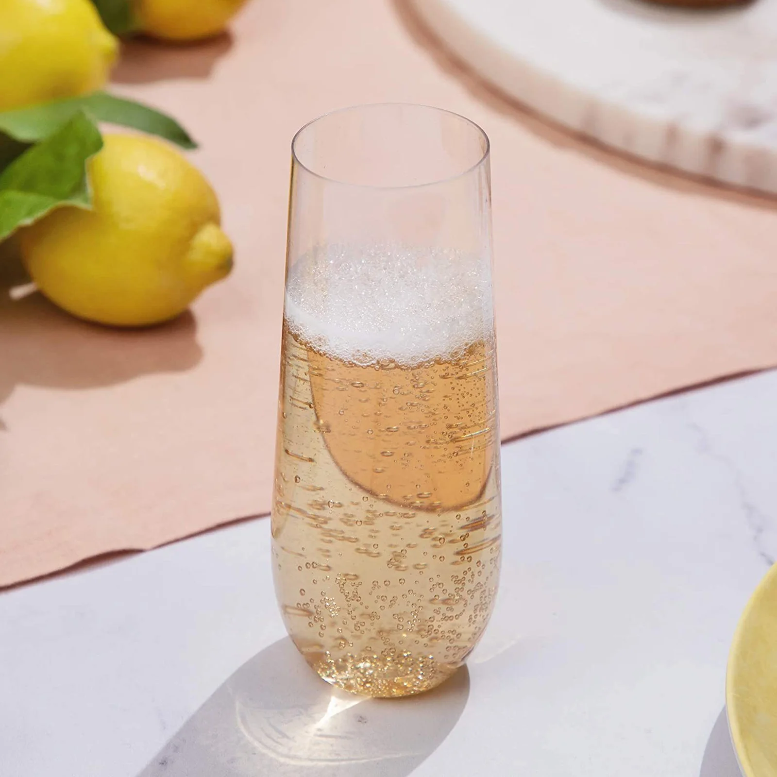 

6pcs Goblet Durable Transparent Mug Transparent Cup for Home Party Wedding Plastic Storage Mug Milk Container
