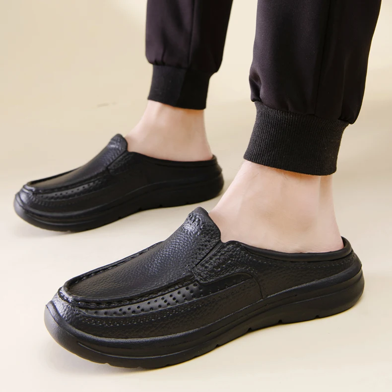 Sommer Männer Chef Schuhe Anti Slip und Öl Beweis Männer der Arbeit Schuhe EVA Faul Hausschuhe Casual Trendy Slipper Mode garten Schuhe – Detail 10