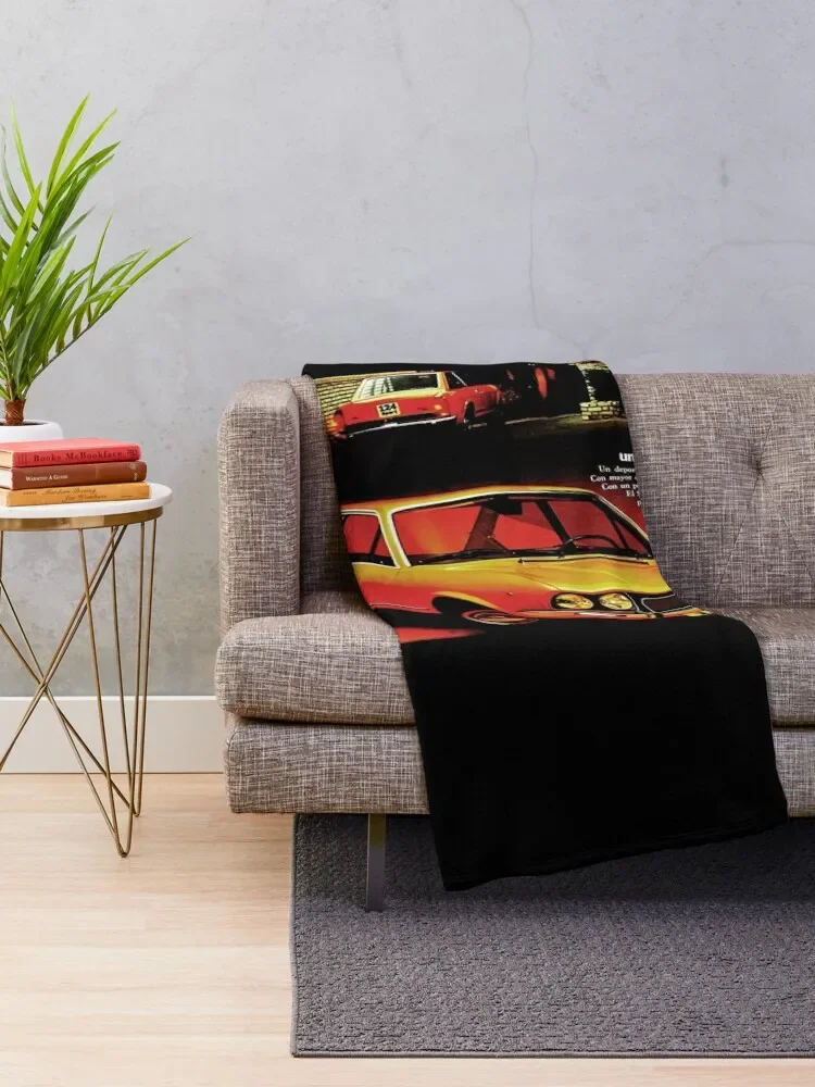 SEAT 124 COUPE Throw Blanket for winter Retros Fluffy Shaggy Blankets