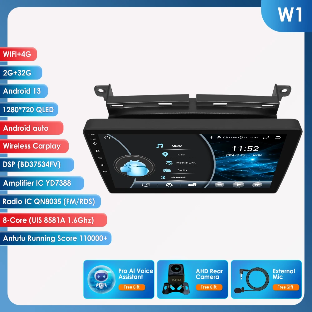 Draadloze CarPlay Android Auto autoradio voor Fiat 500 2016 2017 2018 2019 GPS intelligente systemen stereo multimedia autoradio 4G