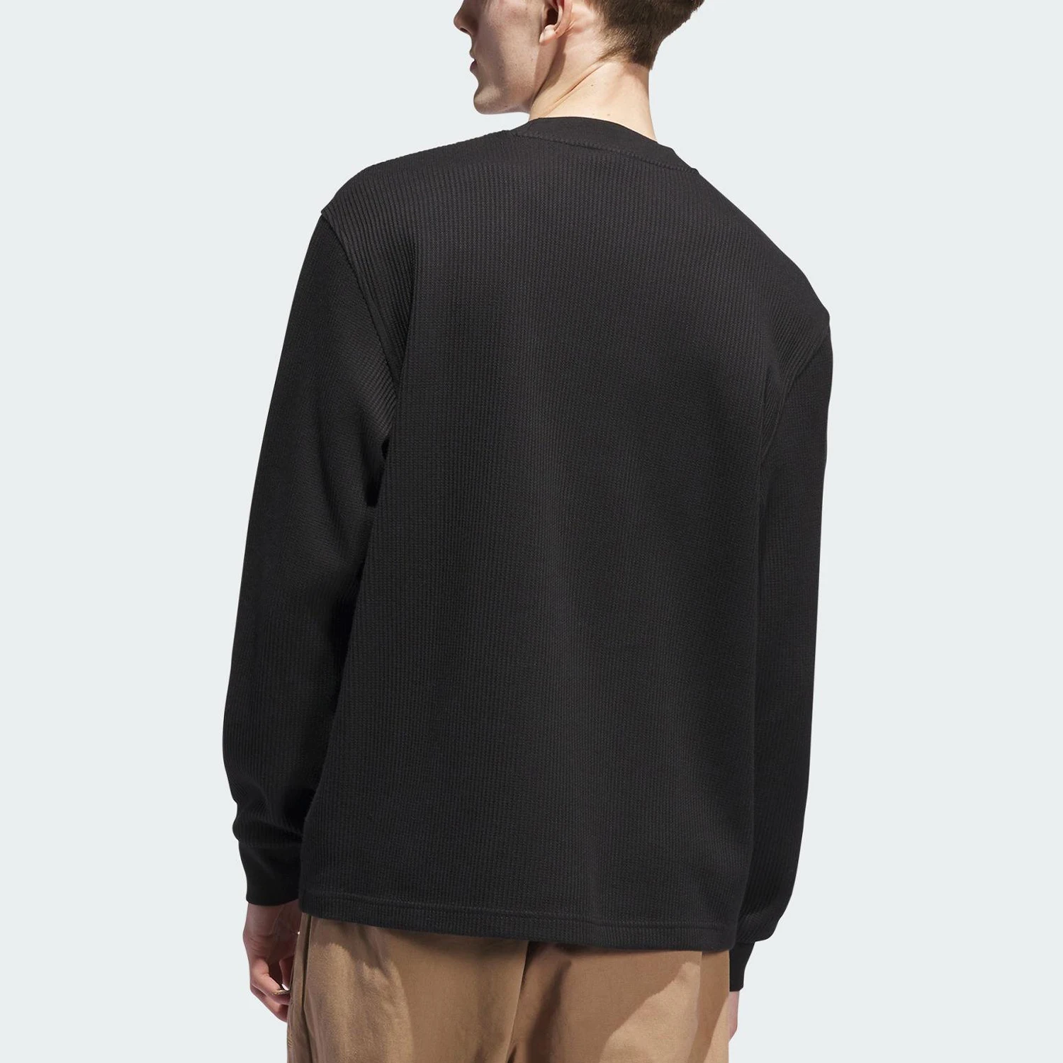 Adidas Originals Trefoil Men's Knitted Casual Waffle Hoodie JW0052
