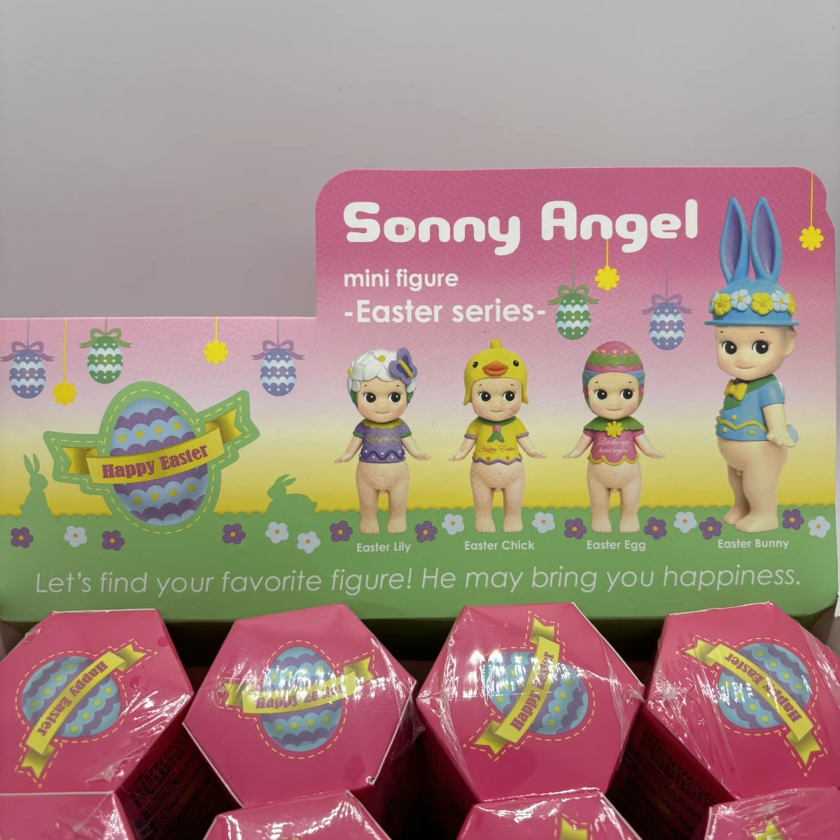 Sonny Angel Mini Figura 2016 Caja ciega de la serie Pascua El pollito amarillo con un sombrero y el conejo azul son muy lindo SAS65258