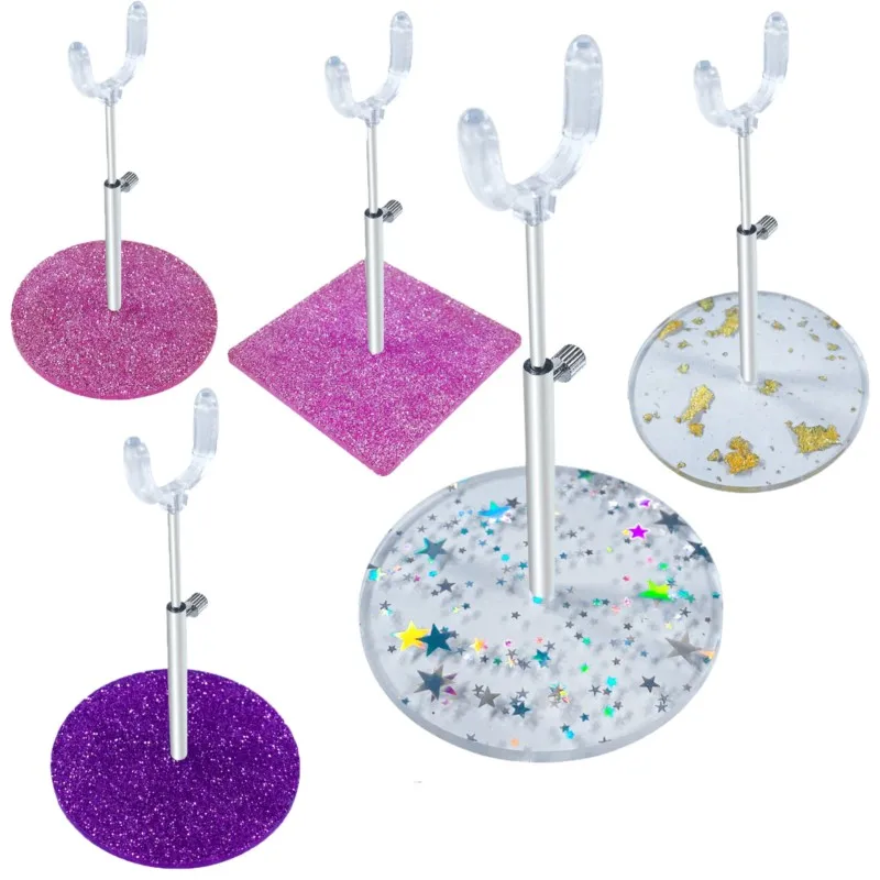 1/8 Doll Stand Doll Display Stand Adjustable 1/12 1/8 Doll Display Rack Retractable Crotch Support Frame Model Holder Accessorie