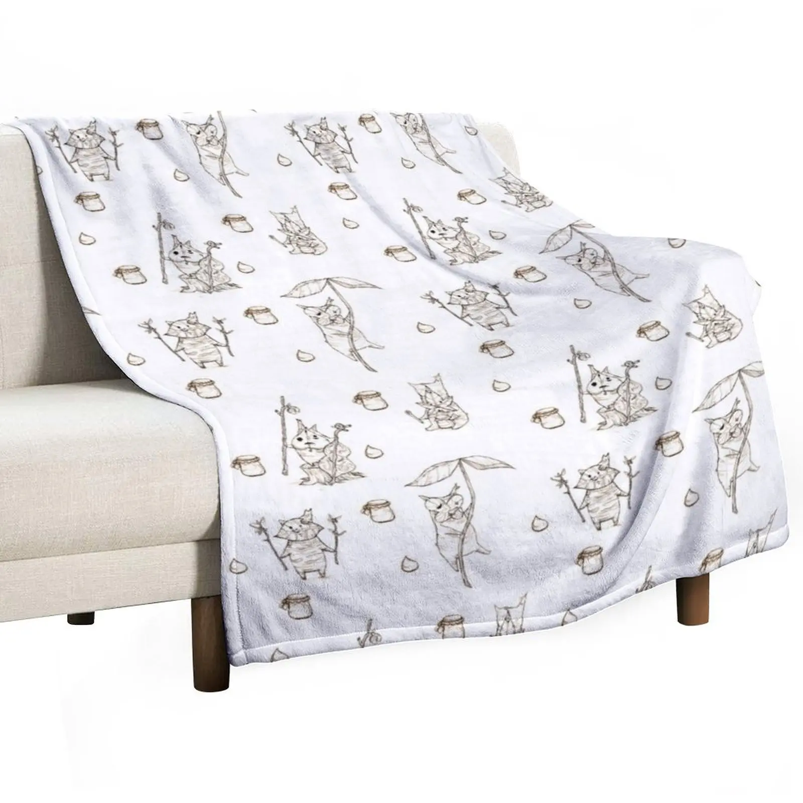 

Korok Party sepia Throw Blanket Extra Large Throw For Baby Soft Plaid Winter beds Blankets