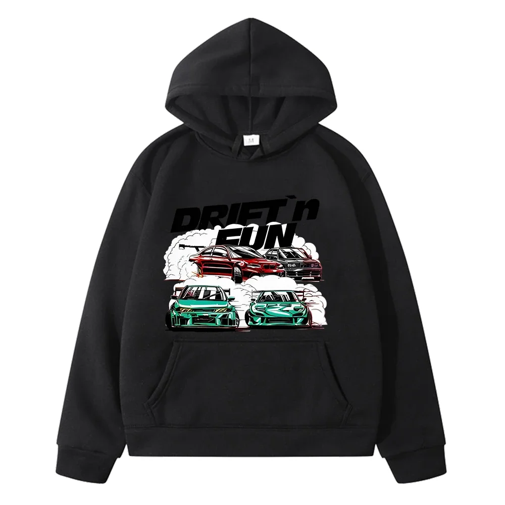 JDM Manga Graphic Hoodies Fleece Sweatshirts boys Girls Kawaii Hoody  y2k sudadera Japanese Car anime hoodie kids clothes girls