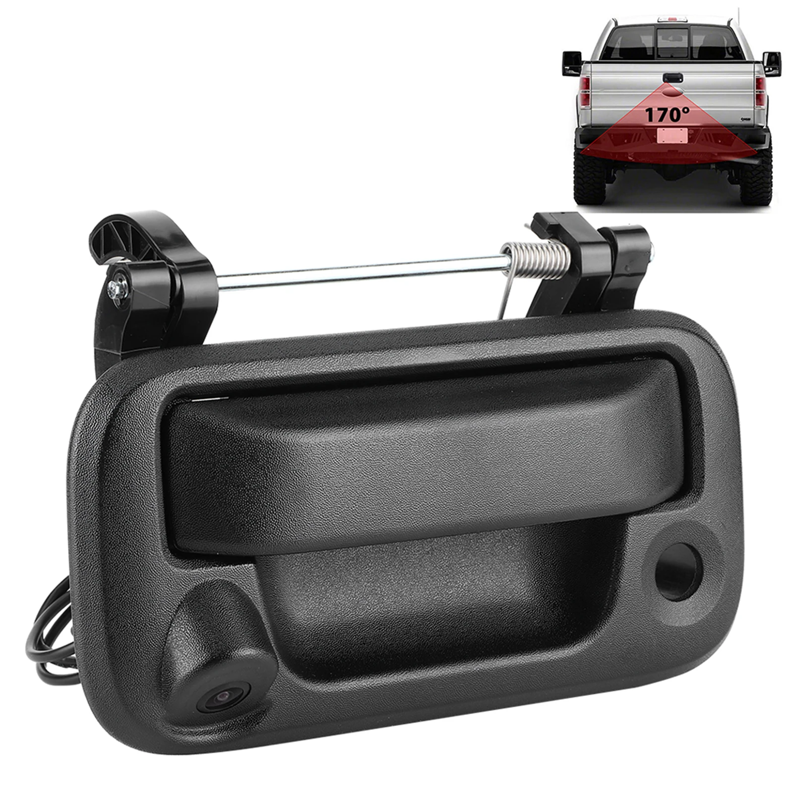 

Trunk Tailgate Handle Rear View Camera Reverse Monitoring Fit for F150/ //F450/F550 Tailgate Backup Monitoring
