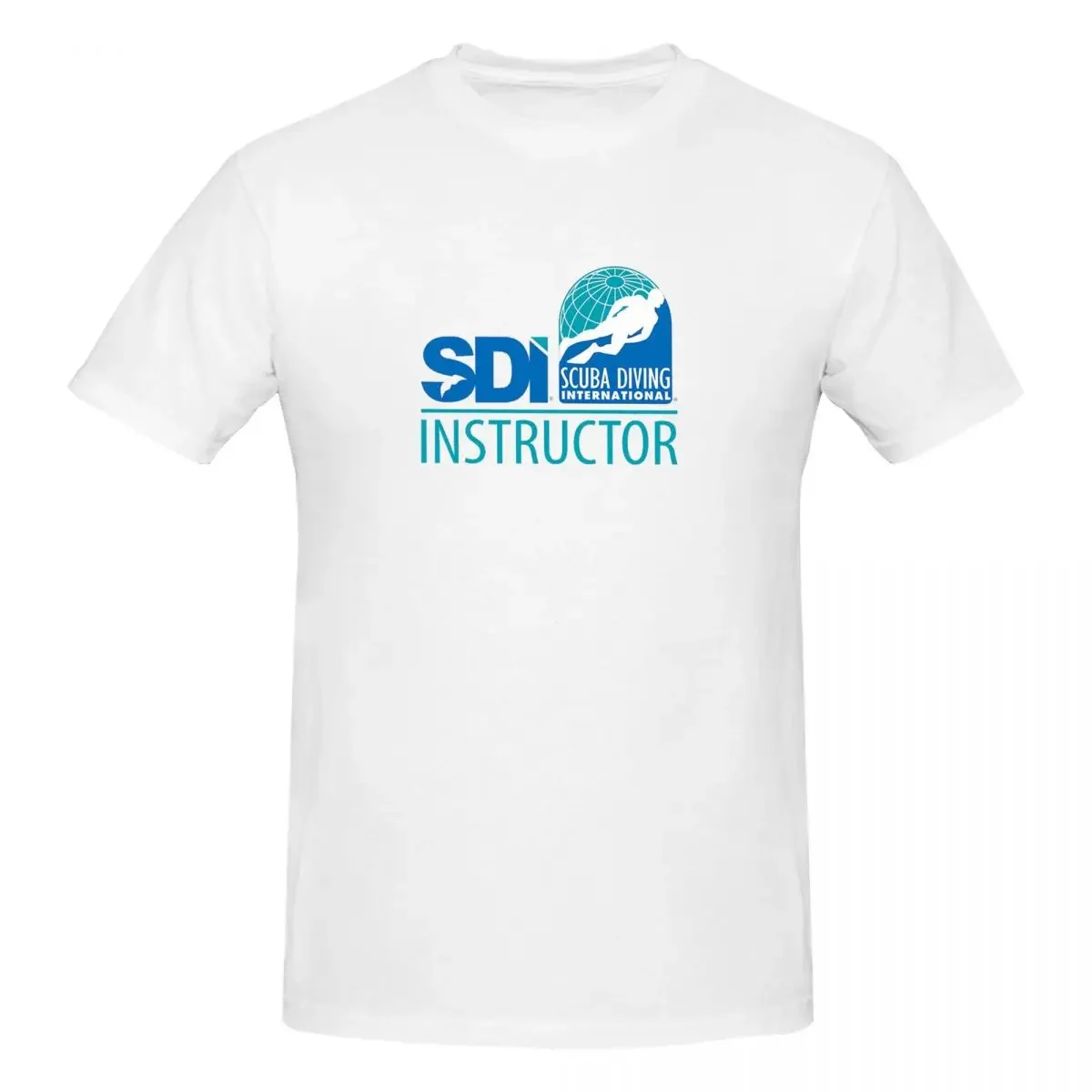 Scuba Diving International (SDI)- SDI Instructor 100% Cotton T-shirt Male Funny T Shirts Men O-Neck Short Sleeve S-6XL