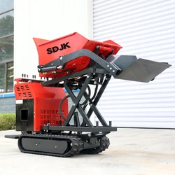 Mini Garden Track Dumper, 1Ton, Despejo pequeno sobre esteiras, 500kg 1000kg