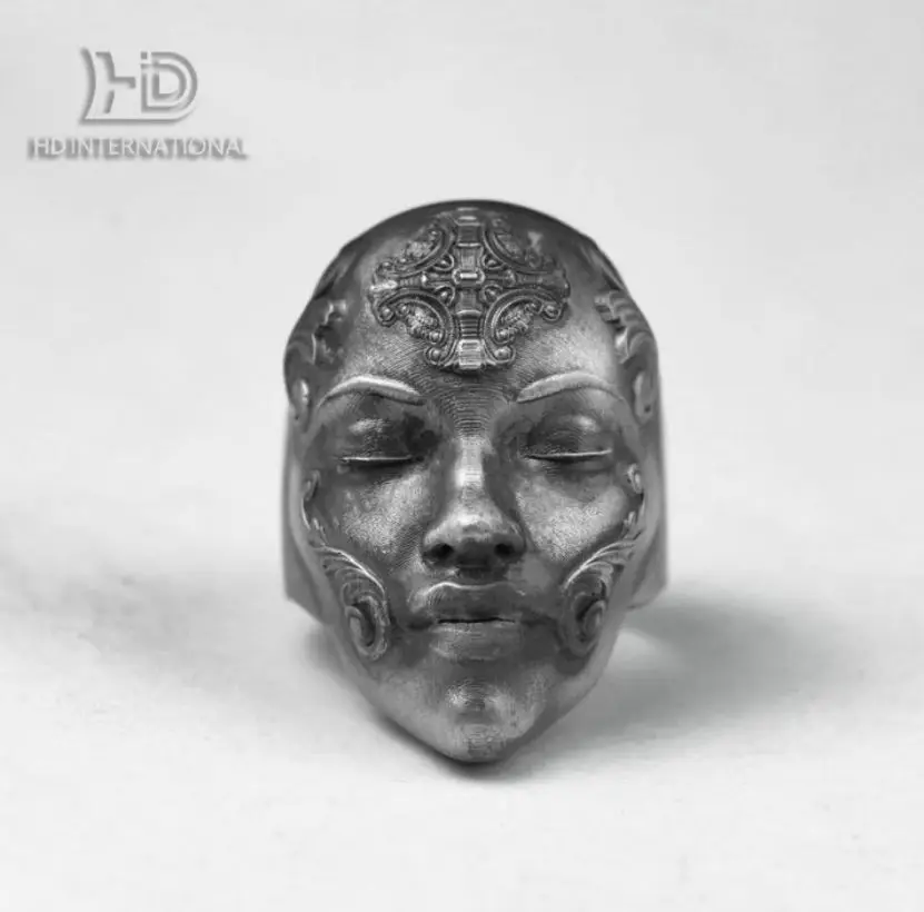 925 silver elf mask ring, masquerade mask ring