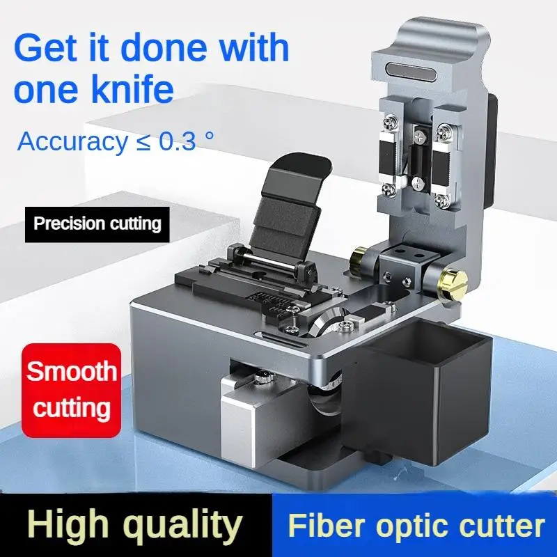 GUAGNYAN Q1 Fiber Optic Cutter Optical Fiber Clever Cutter FTTH Fiber Optic Cleaver Tool High-precision for FTTH