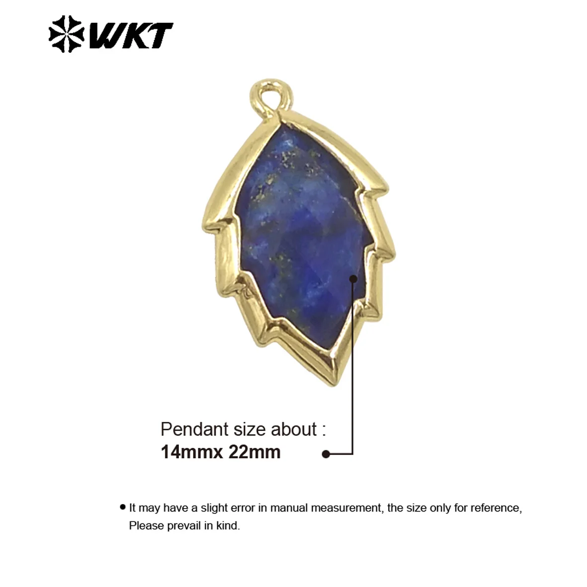 

WT-P1990 New Style High-end Feel Gemstone With 18k Gold Plated Pendant For Women Jewelry Decoration