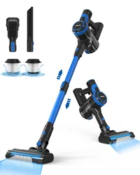 Aspirapolvere Cordless TASVAC, 6 in 1 leggero con batteria ricaricabile, per la pulizia dei peli di animali domestici dell'auto con pavimento rigido del tappeto