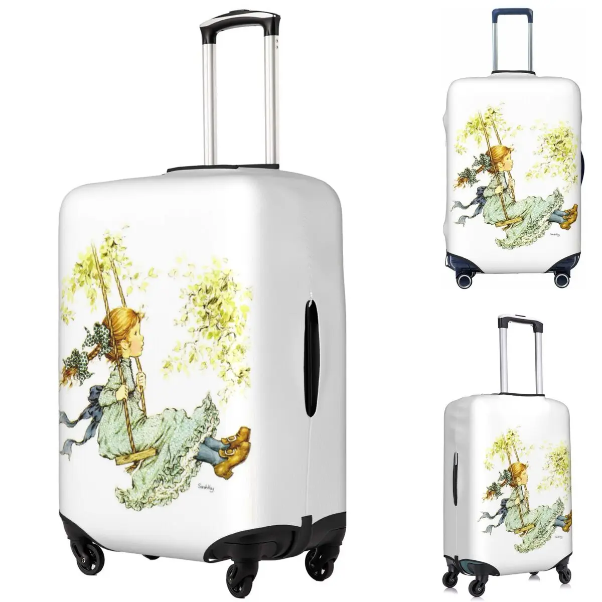 

Sarah Kay Swing Girl Suitcase Cover Protection Elastic Travel Luggage Protector Covers for 18-32 Inch