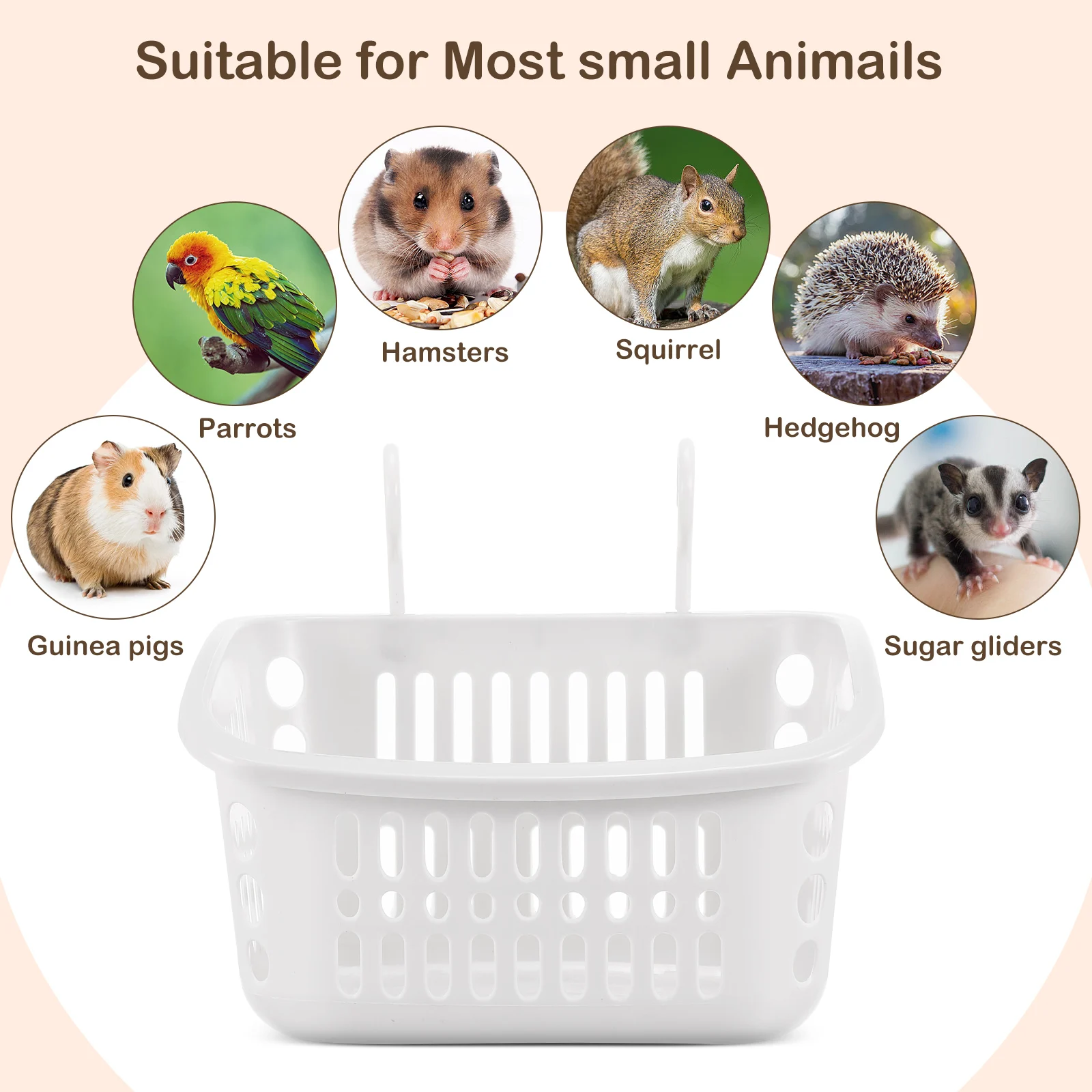 

2Pcs Pet Hanging Baskets Hamster Bed Cage Rest Nests Small Animals Hammocks Sleeping Cages Easy Clean Wash Breathable Mesh