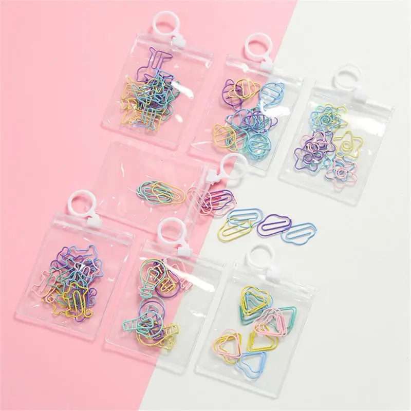 

10pcs/lot Small Bookmark Cute Design Office Creative Metal Mini Office Binding Supplies Metal Paper Clip Durable Students Transp