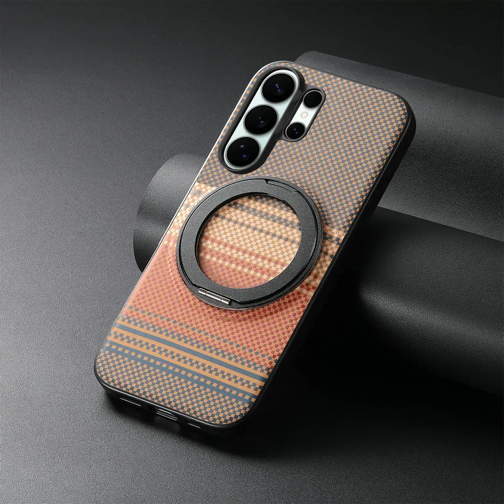 For Coque Samsung Galaxy S26 Ultra 5G 2026 Leather Ring Back Case Magnetic Phone Etui Samsung S26 Plus Edge S 26 Pro Shockproof