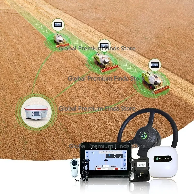 Tractor Navigation Full Satellites Self-guiding System for Agriculture Tractor Gps RTK Tractor Autopilot Navigation System