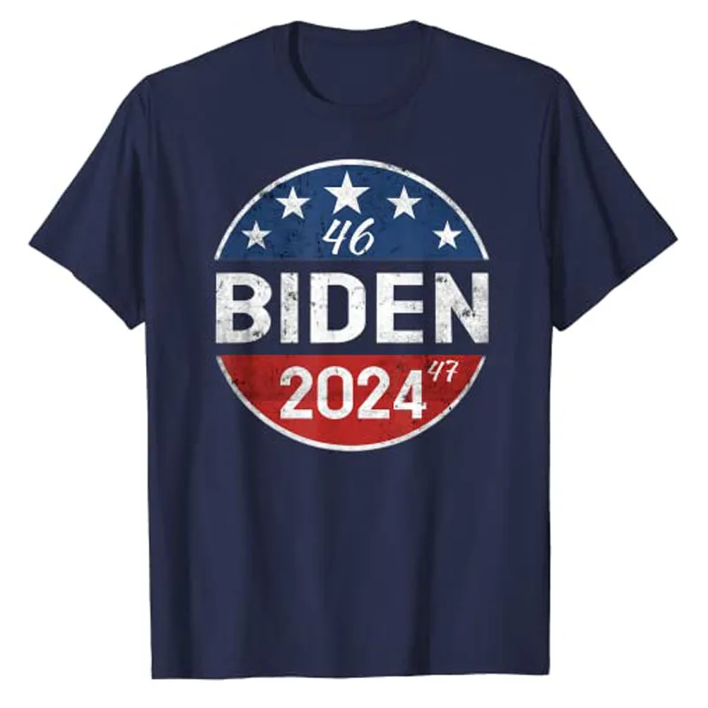 Biden 2024 Joe-Biden 46th President 47th T-Shirt Funny Re-Elect Patriotic Tee Democrats Clothes Political Vote Campaign Apparel