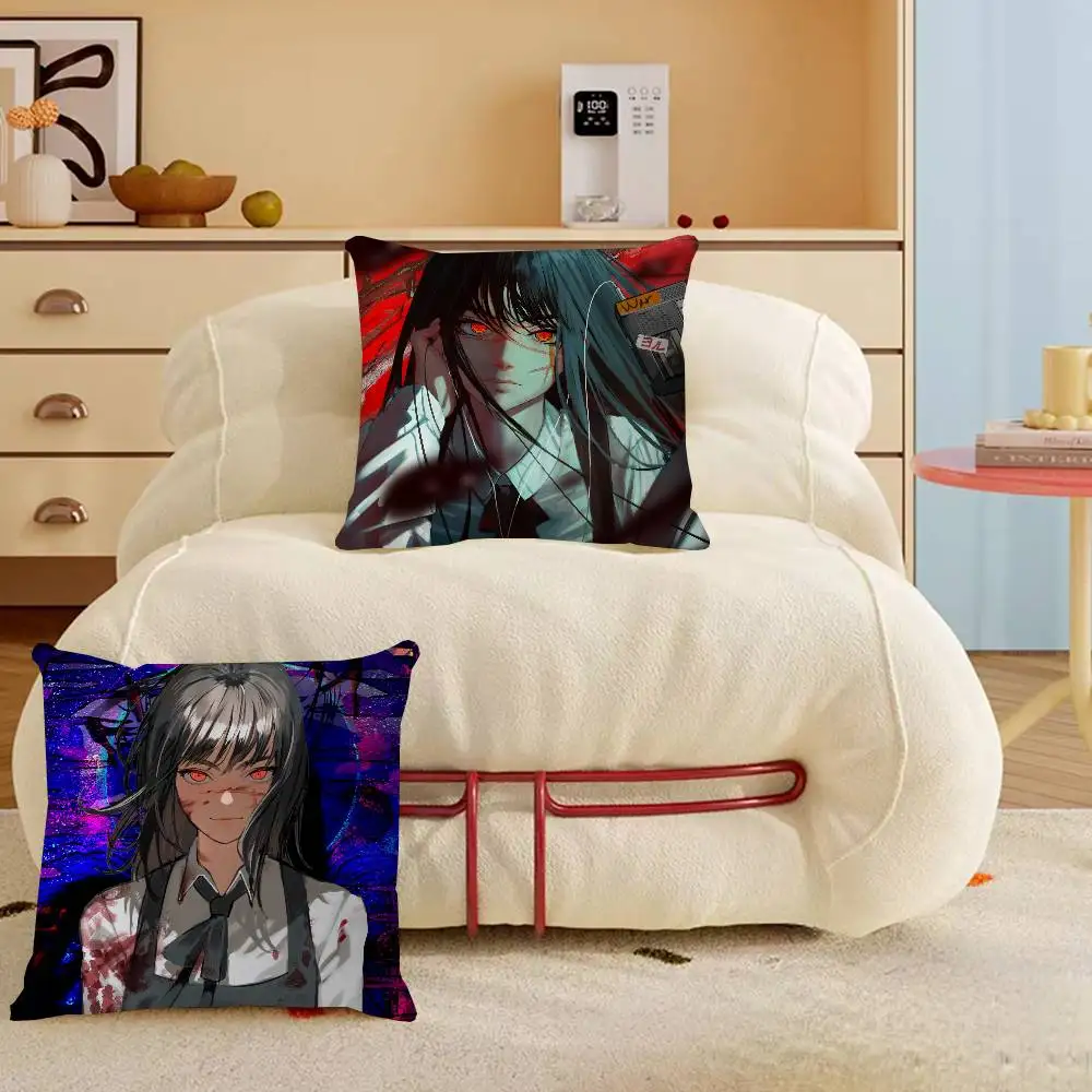 

Chainsaw-Man Mitaka Asa Pillow Anime Pillow Sofa Bed Head Pillow Cover Cushion Cover 45x45 cm Fashion