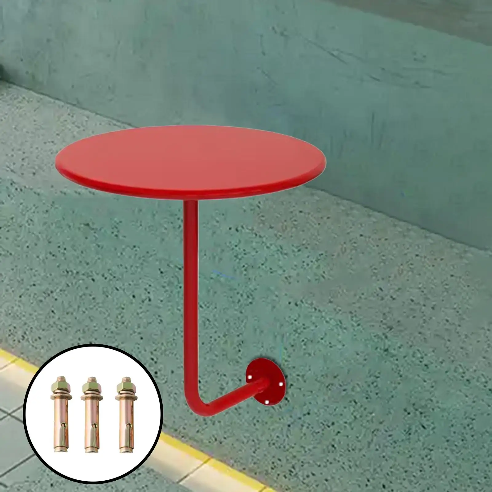 Pub Table Counter Dessert Desk Round Table Nordic Wall Mount Coffee Tea Table for Shop Office Home Living Room Small Space Room