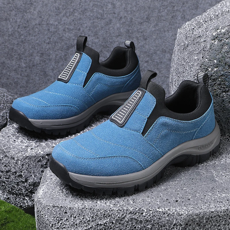 

Suede Single Loafers for Men and Women Outdoor Brown Hiking and Walking Comfortable Sports Shoes Lace Up Climbing Training Shoes
