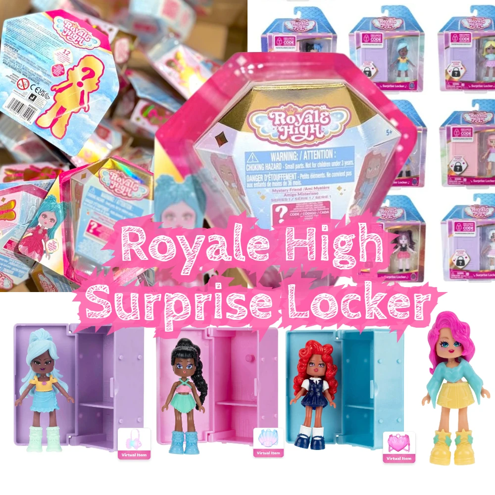

Royale High 3 inch surprise locker mini doll Fairy Fashion Doll Action Figure Virtual Item Code dress fashion girl doll gift