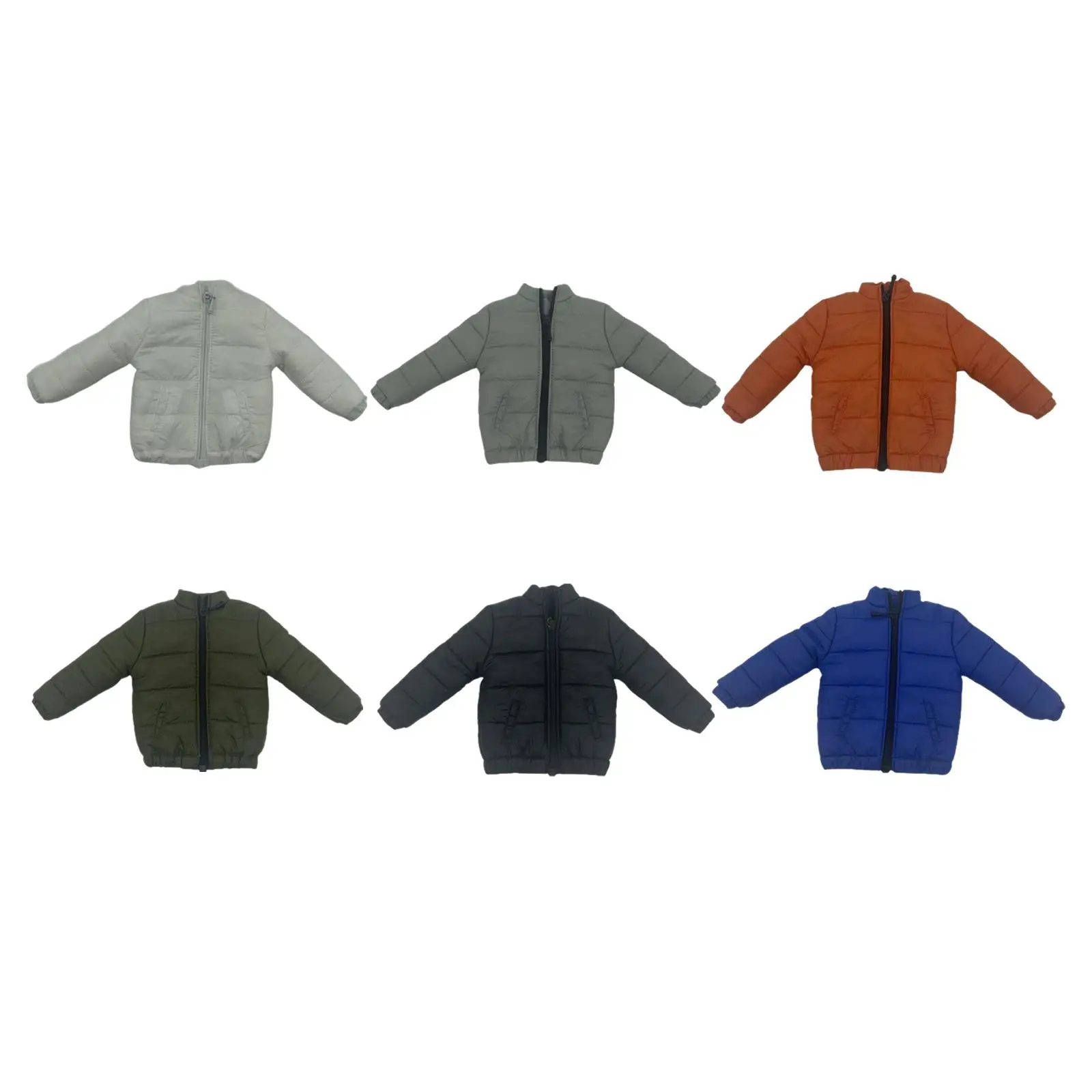 Handgefertigte Daunenjacke für 1/6 Puppen, Anziehkleidung für 12-Zoll-Puppenmodelle