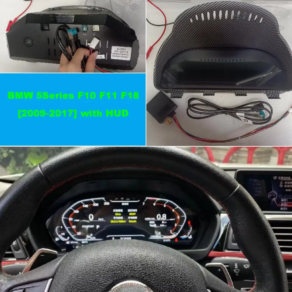 

12.3 Support HUD For BMW 5 6 7 Series F18 F11 F06 F01 X5 Series Multimedia Player Dashboard 12.3 Inch Car LCD Digital Dashboard