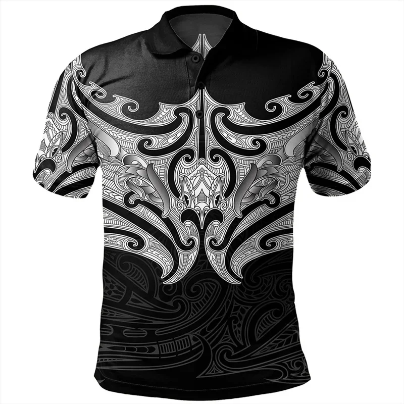 New 3D Zealand NZ Flag Maori Patterns Rugby Print Polo Shirt Lest We Forget Graphic Polo T Shirt For Men Fashion Vintage Clothes