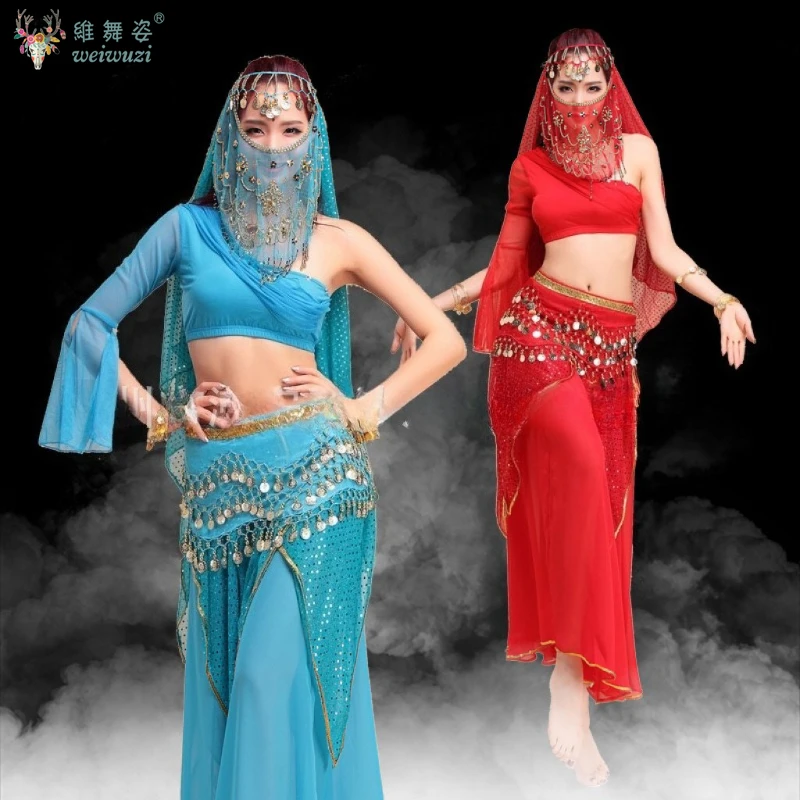 2025 Indiase dans volwassen prestatie kostuum buikdans prestatie kostuum lange damesjurk plus size pak sexy exotisch