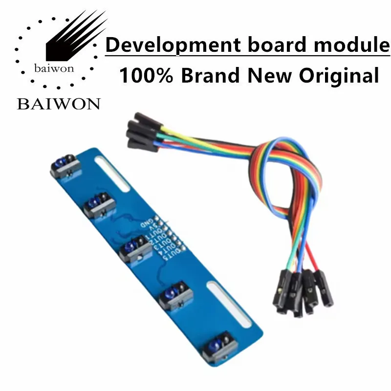 5-way black and white line recognition sensor module tracking intelligent car/infrared sensor TCRT5000
